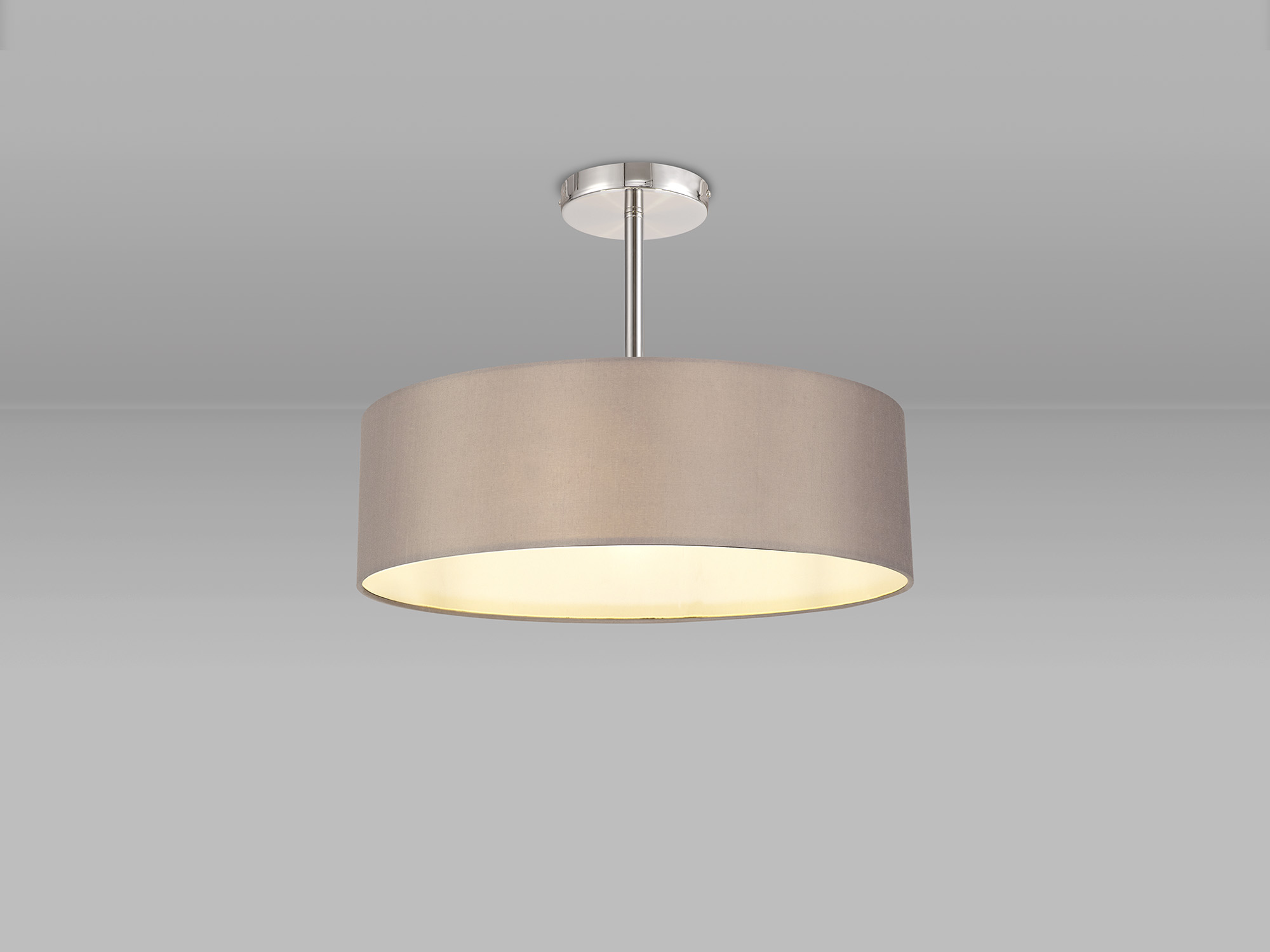 Baymont CH GR Ceiling Lights Deco Semi Flush Fittings